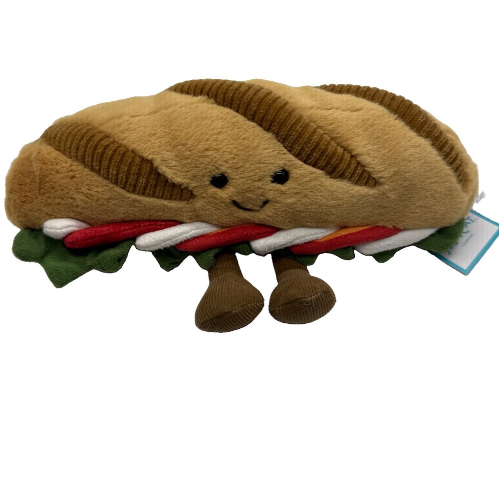 Jelly  Cat Amuseables Caprese Baguette - Sandwich New w/ Tags Authentic